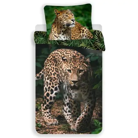 Leopard Povlak na přikrývku set 140x200cm, 70x90cm fotografii produktu