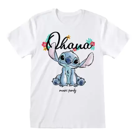 Lilo & Stitch tričko Ohana Means Family bílá termékfotója