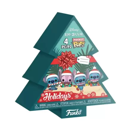 Lilo&Stitch Holiday 2025 Kapesní Funko POP! Vinylová Figurka 4-balení Dárkové Balení Stromek Holiday Box 4 cm fotografii produktu