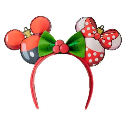 Loungefly Disney Mickey & Minnie Vánoční čelenka s oušky termékfotója