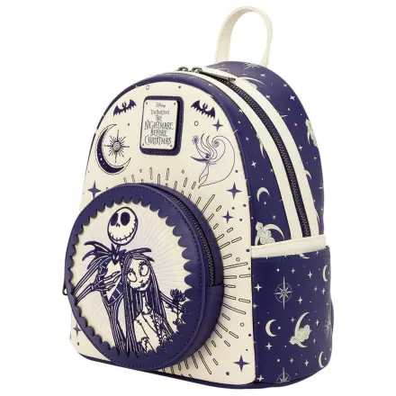 Loungefly Disney Nightmare Before Christmas Jack Skellington & Sally Night Sky batoh 26cm fotografii produktu