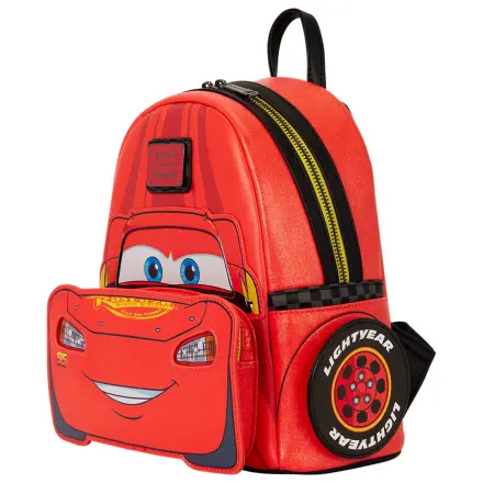 Loungefly Disney Pixar Cars 20th Anniversary Lightning McQueen kovový světelný batoh 26cm fotografii produktu