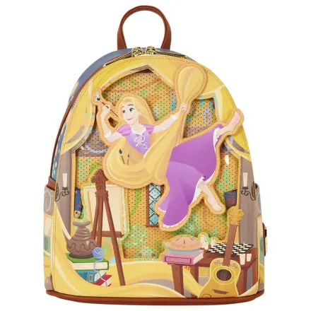 Loungefly Disney Tangled Rapunzel Glow Pin Trader batoh 26cm fotografii produktu