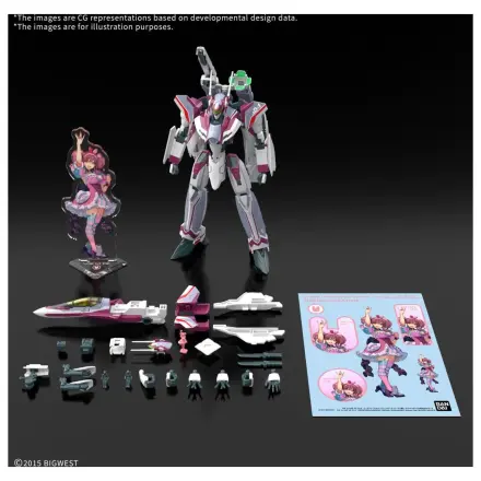 Macross HG 1/100 VF-31C Siegfried (Farina Jenius) Deluxe modelová stavebnice fotografii produktu