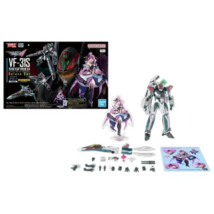 Macross HG 1/100 VF-31S Siegfried Deluxe Sada Modelová Sada fotografii produktu