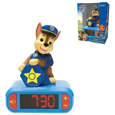 Paw Patrol Chase 3D noční světlo digitální budík fotografii produktu