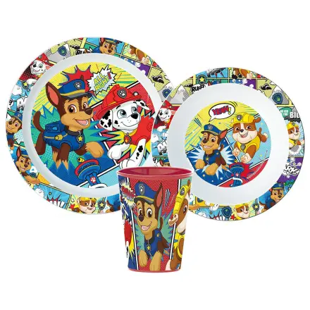 PAW Patrol Komiksová jídelní sada, mikroplastová sada, s hrnkem 260 ml fotografii produktu