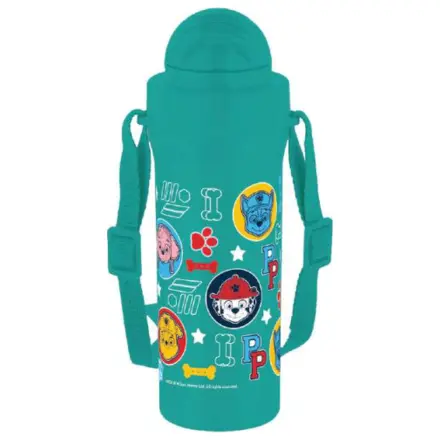 Paw Patrol Heads plastová láhev na vodu se slámkou a závěsem 350 ml fotografii produktu