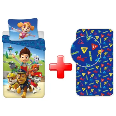 Paw Patrol Ready povlak na přikrývku a sada napínacího prostěradla fotografii produktu