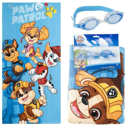 Paw Patrol ručník + plavecké brýle set fotografii produktu