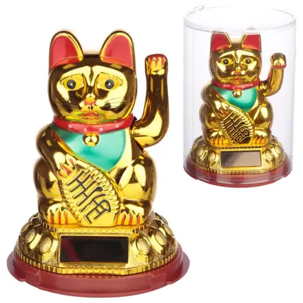 MANEKI-NEKO Solární maskot pro štěstí, 14 cm fotografii produktu