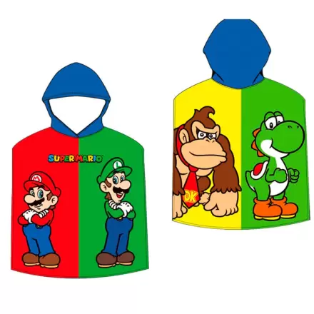 Mario Bros mikrovláknové pončo ručník termékfotója