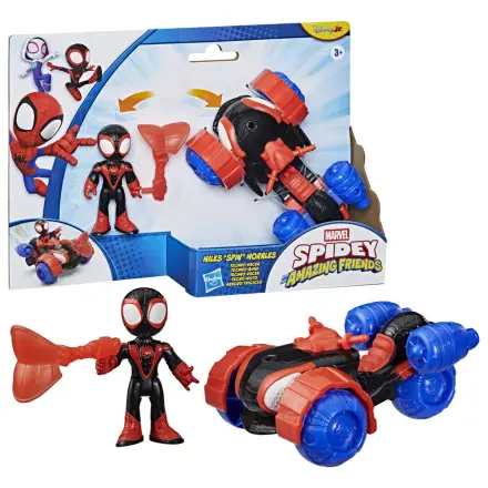 Marvel And His Awesome Friends figurka a vozidlo Spidey Miles Morales fotografii produktu