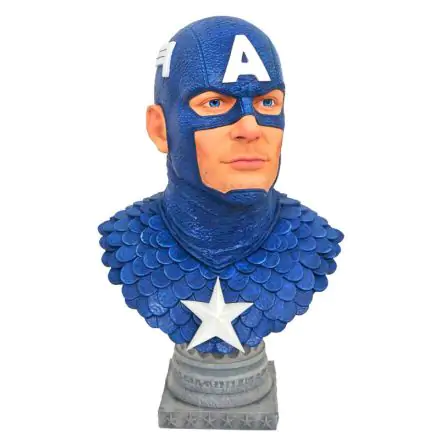 Marvel Comics Legends in 3D Busta 1/2 Captain America 25 cm termékfotója