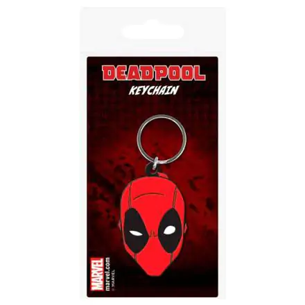 Marvel Comics Gumová Klíčenka Deadpool Face 6 cm fotografii produktu