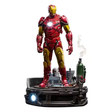 Marvel Deluxe Art Scale Socha 1/10 Iron Man Unleashed 23 cm termékfotója