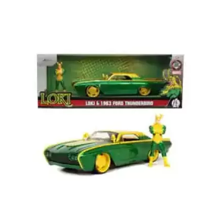 Marvel Diecast Model 1/24 Ford Thunderbird Loki fotografii produktu