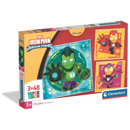 Marvel Iron Man a jeho úžasné čtvercové puzzle 3x48 kusů fotografii produktu