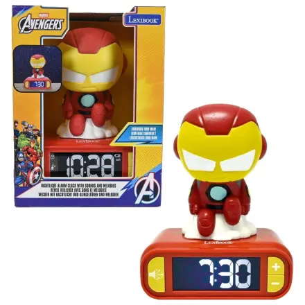 Budík Marvel Iron Man s nočním světlem fotografii produktu