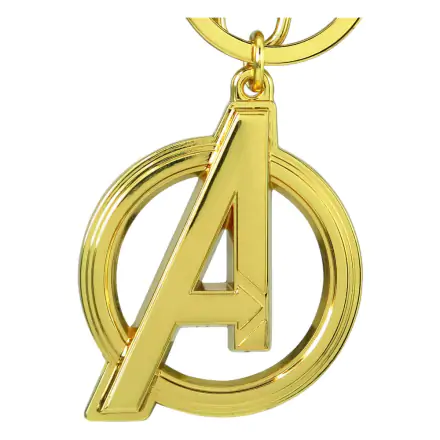 Marvel Metalový Keychain Avengers Classic A Logo Zlatá barva fotografii produktu