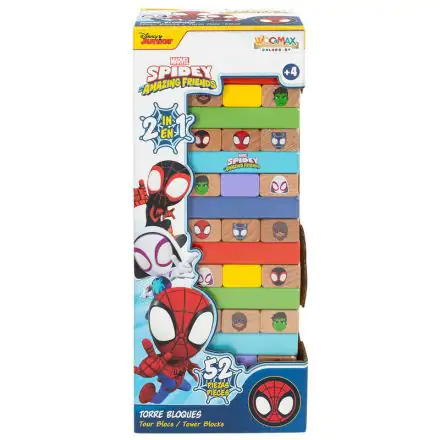 Marvel Spidey věž z bloků + dřevěná sada domino fotografii produktu