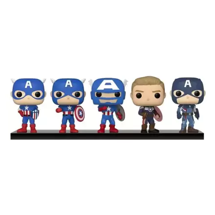Marvel: Year of the Shield Funko POP! vinylová figurka 5 kusů Captain America: Through the Ages 9 cm fotografii produktu