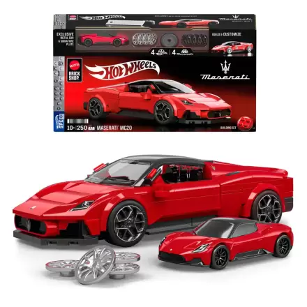 Mattel Brick Shop Hot Wheels Speed Series stavebnice 1/32 Maserati MC20 fotografii produktu