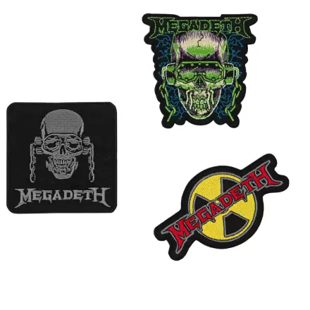 Megadeth 3 ks sada nášivek fotografii produktu