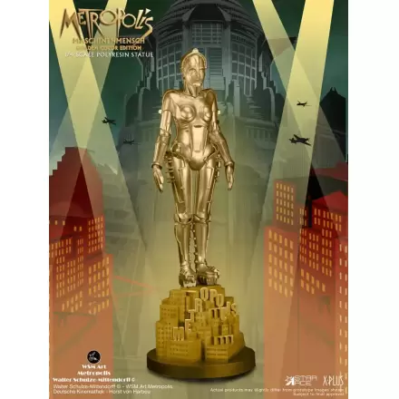 Metropolis Statue 1/4 Maschinenmensch Metallic Gold 40 cm socha fotografii produktu