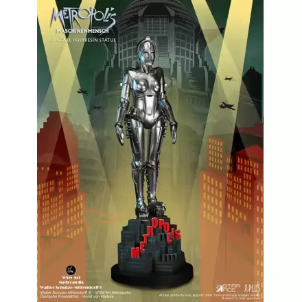 Socha Metropolis 1/4 Maschinenmensch Stříbrná 40 cm fotografii produktu