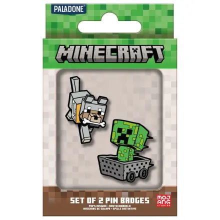 Minecraft sada dvou odznaků / špendlíků fotografii produktu