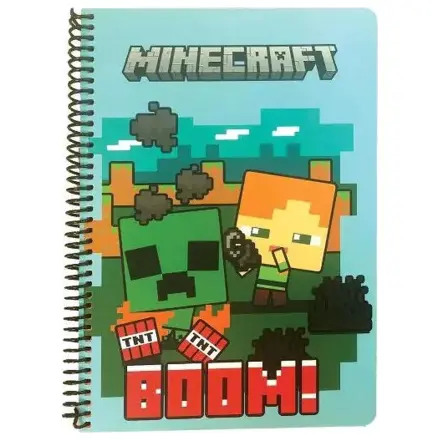 Minecraft Boom B/5 linkovaný spirálový sešit, 70 listů fotografii produktu