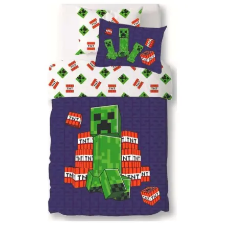 Minecraft Creeper TNT povlak na přikrývku fotografii produktu