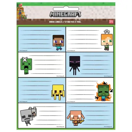Minecraft Creepers Need Hugs Etikety na sešity - balení 16 ks fotografii produktu