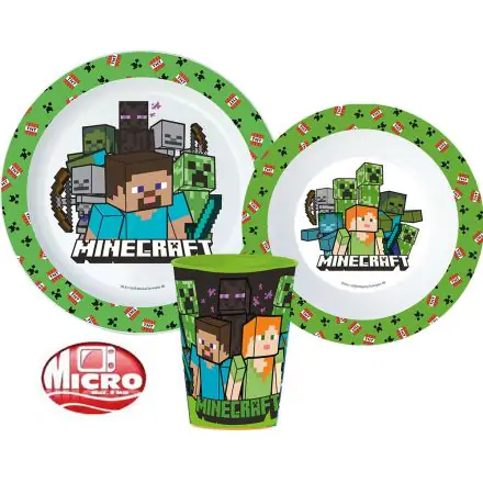Minecraft jídelní set, mikro plastový set fotografii produktu