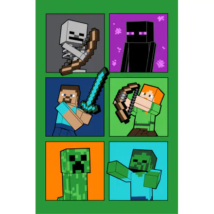 Minecraft Fight Badges fleecová deka 100*150cm fotografii produktu