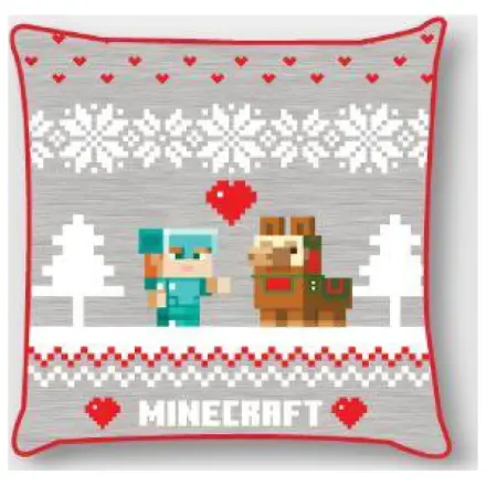 Minecraft sváteční vánoční povlak na polštář fotografii produktu