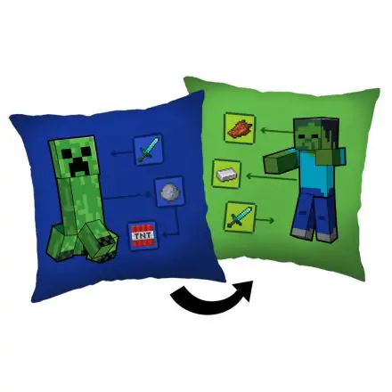 Minecraft How to Creeper polštářek, dekorační polštář 40*40 cm fotografii produktu