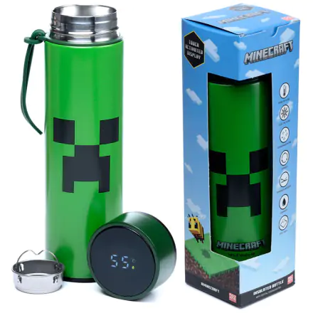 Minecraft nerezová termoláhev s teploměrem 450ml fotografii produktu