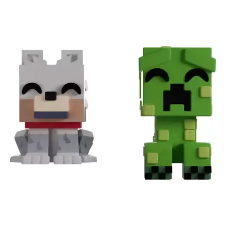 Minecraft vinylové figurky Wolf a Creeper Monitor Buddiez fotografii produktu