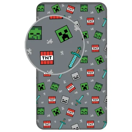 Minecraft We Got This prostěradlo s gumou 90x200 cm fotografii produktu