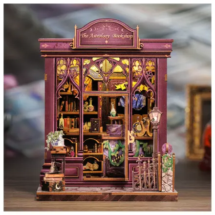 Miniature House DIY Astrology Bookshop 155 kusů + LED Light stavebnice fotografii produktu