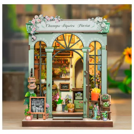 Miniaturní domeček DIY Champs-Élysées Florist 199 dílků + LED Světlo stavebnice fotografii produktu