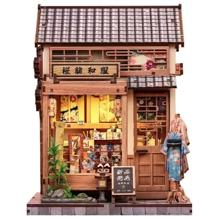 Miniaturní model domu Kit Sakura O Kimono Shop 19 x 14 cm fotografii produktu