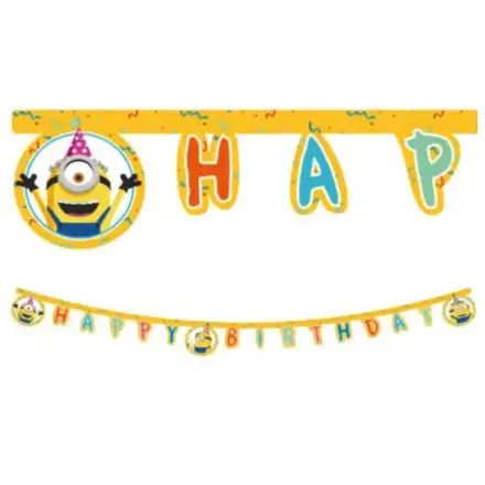 Minions 2 The Rise of Gru, Minions Happy Birthday nápis FSC 2 m fotografii produktu