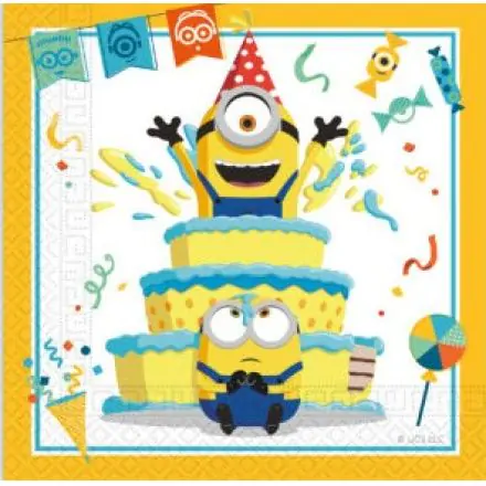 Minions 2 The Rise of Gru ubrousky 20 kusů 33x33 cm fotografii produktu