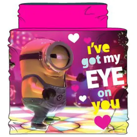 Minions Eye on You Růžový dětský šátek nákrčník fotografii produktu