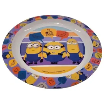 Minions Proužkovaný mikro jídelní talíř 22 cm fotografii produktu