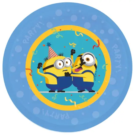 Minions The Rise of Gru micro prémiový plastový jídelní talíř 4dílná sada 21 cm fotografii produktu