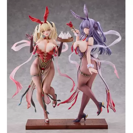 Moehime Union Statuen 1/4 Cheongsam Bunny Yuri & Stella 45 cm Figurky termékfotója